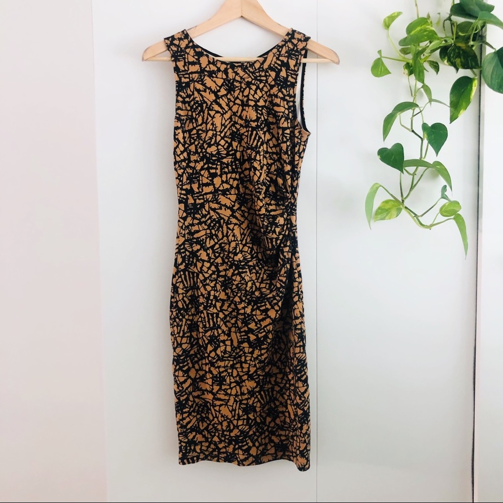 Kenneth Cole exposed zipper sheath dress